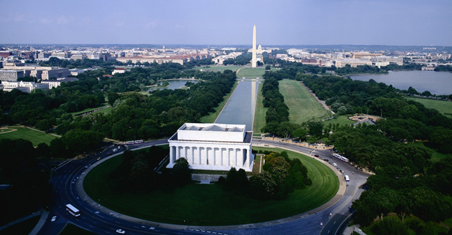 Tráng lệ Đài tưởng niệm Lincoln ở Washington DC